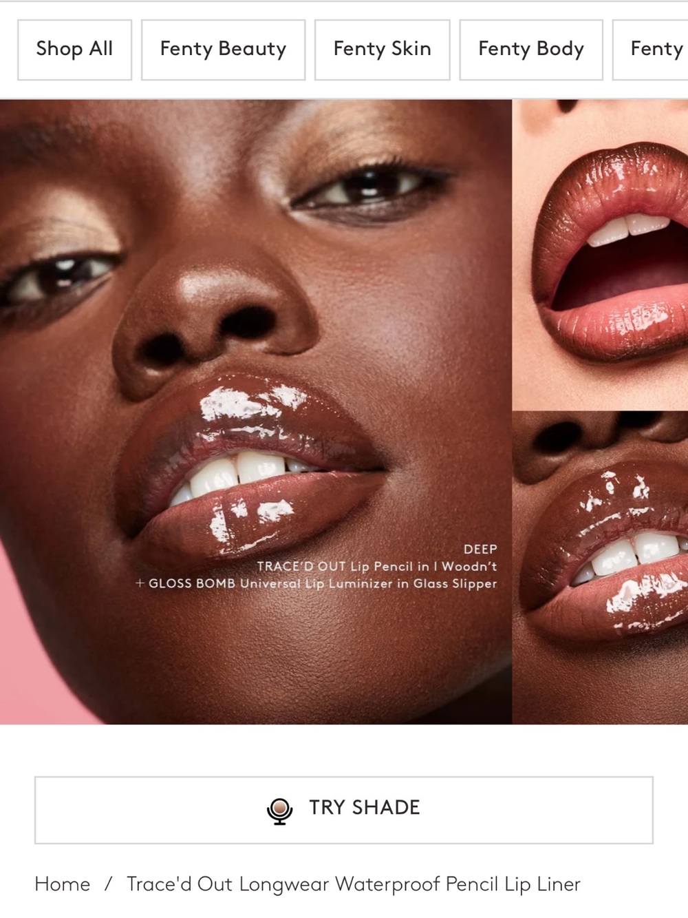 Fenty Beauty Trace'd Out Lip Liner — Deep Brown